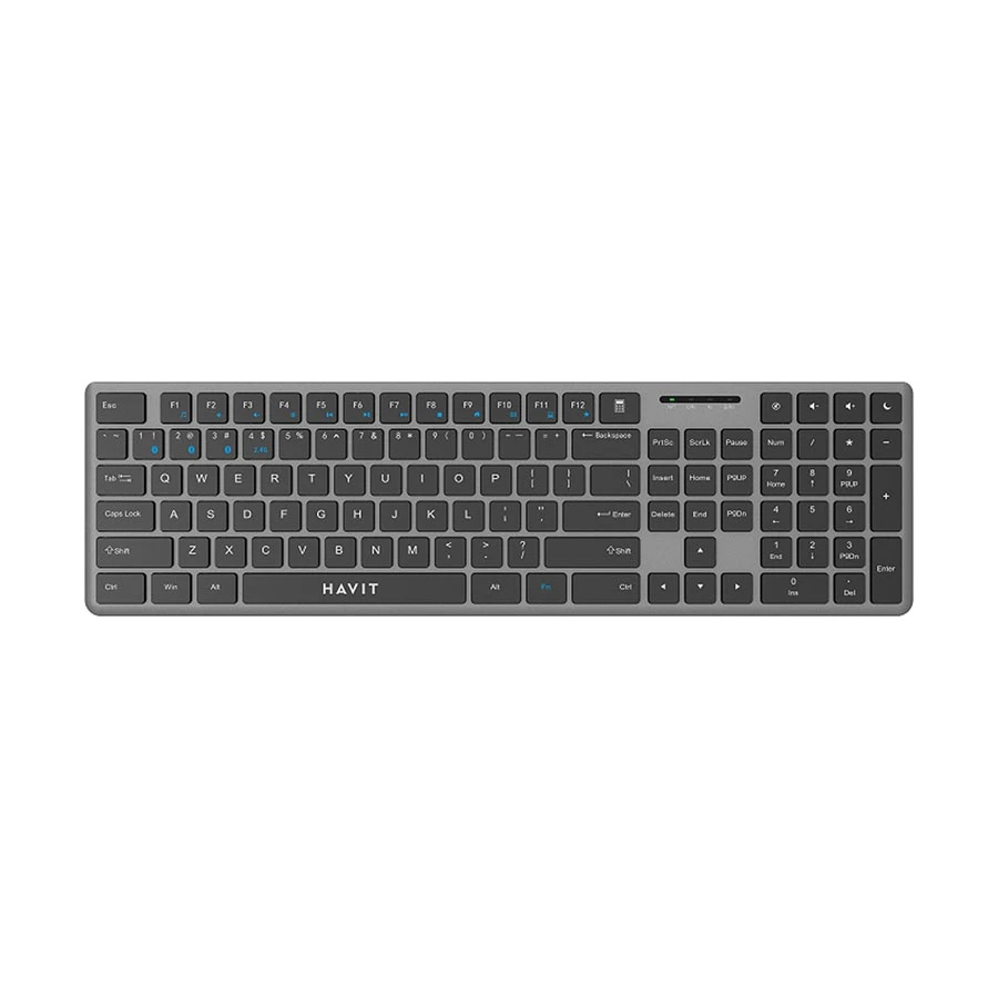 Havit KB235WB Dual Mode Bluetooth Black & Gray Keyboard - Image 2