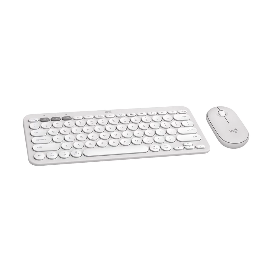 Logitech Pebble 2 Tonal White Bluetooth Keyboard & Mouse Combo - Image 2