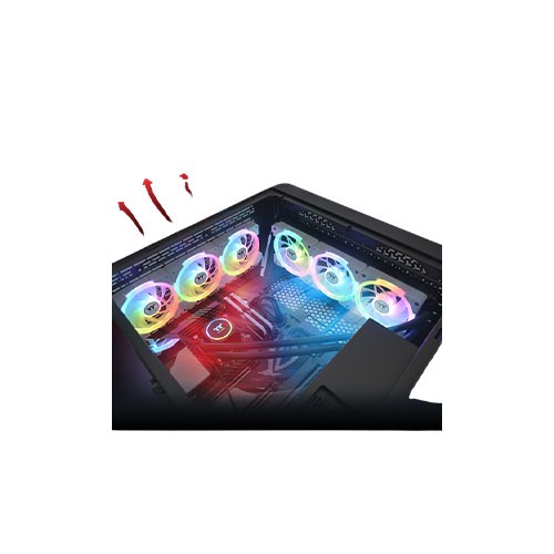 THERMALTAKE SWAFAN EX12 ARGB SYNC PC COOLING FAN WHITE (3-FAN PACK) - Image 4