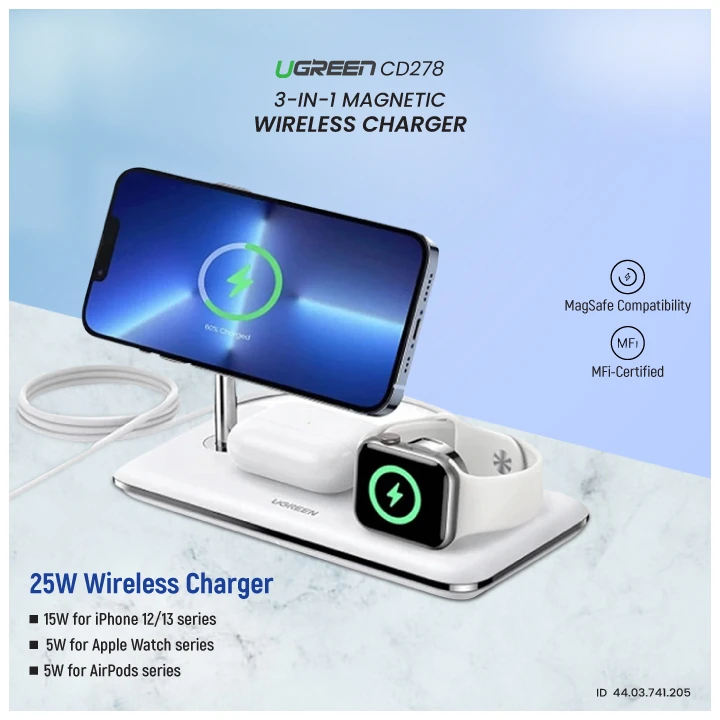 Ugreen CD278 90326 25W Qi
