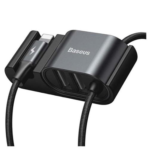 Baseus CALHZ-01 Special Lightning Data Cable with Dual USB Port for Backseat - Image 4