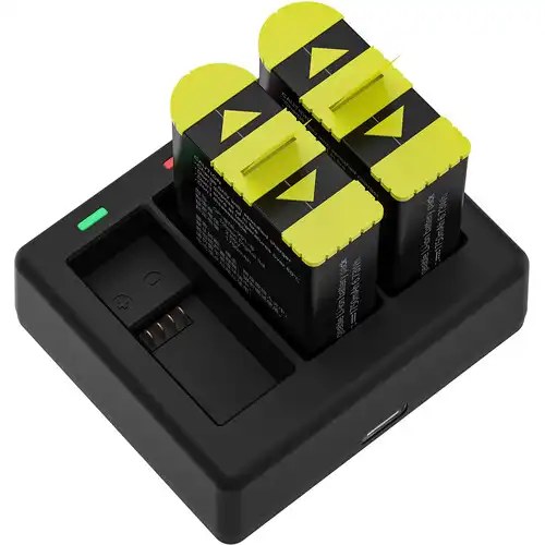 TELESIN 3 Slots Battery Charger For GoPro Hero 9/10 with 2 Pcs Batteries Set - Image 4