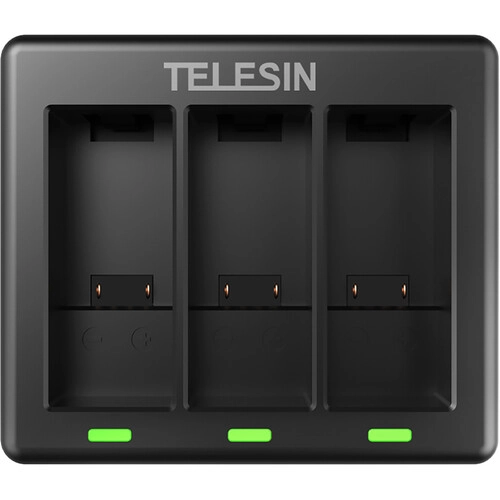 TELESIN 3 Slots Battery Charger For GoPro Hero 9/10 with 2 Pcs Batteries Set - Image 5