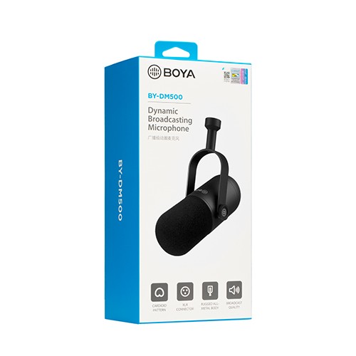 BOYA BY-DM500 Dynamic Broadcasting Studio Microphone - Image 5