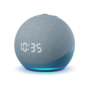 Amazon Echo Dot 4th Gen Smart speaker with clock and Alexa – Twilight Blue