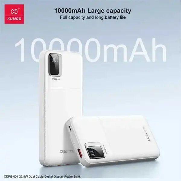 XUNDD XDPB-001 22.5W 10000mAh Digital Display Fast Charging Power Bank - Image 2