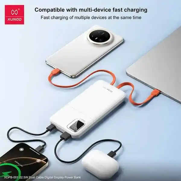 XUNDD XDPB-001 22.5W 10000mAh Digital Display Fast Charging Power Bank - Image 3