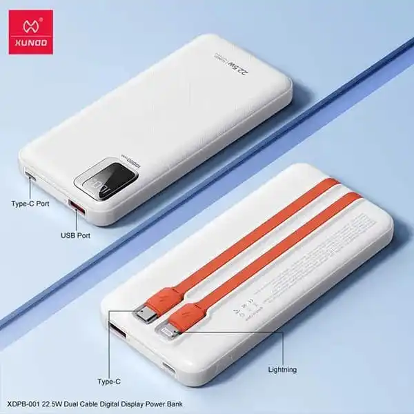 XUNDD XDPB-001 22.5W 10000mAh Digital Display Fast Charging Power Bank - Image 4